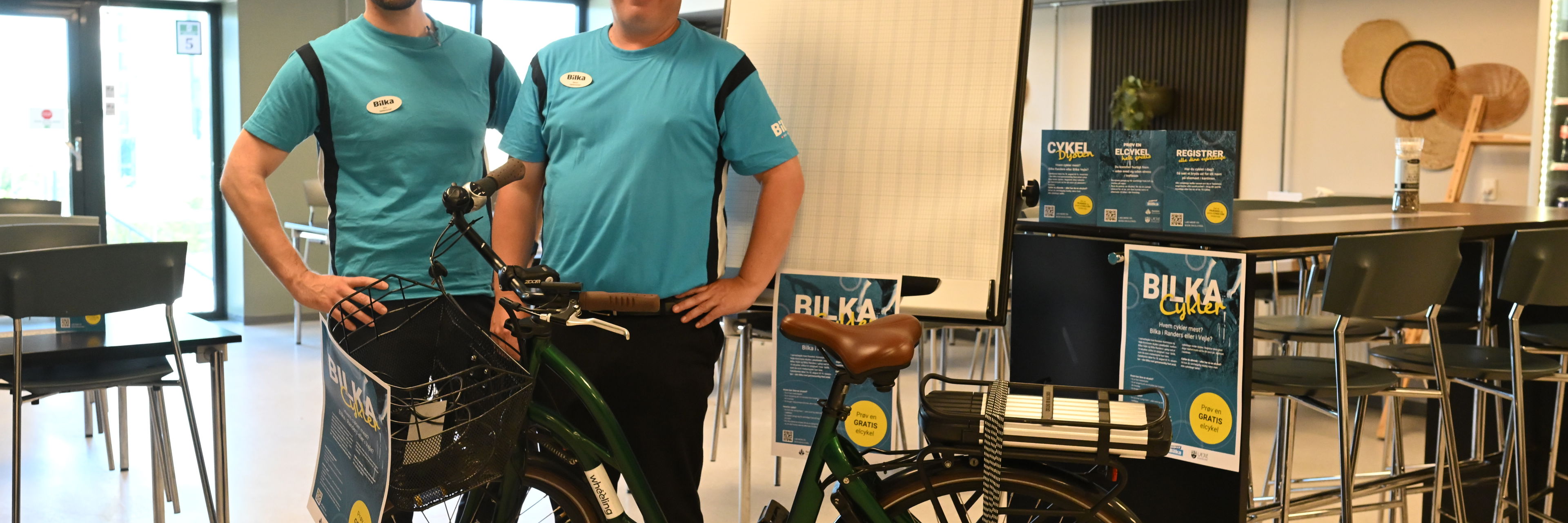 Fra venstre: Kim Eckhardt, manager of operations and efficiency Benno Angelo Valente, customer experience manager. Foto: Randers Kommune